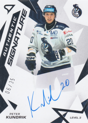 Kundrik Peter 25-26 Tipsport Liga Authentic Signature Level 2 #SL2-KU