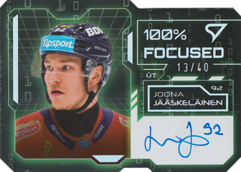 Jääskeläinen Joona 25-26 Tipsport Liga 100% Focused Green Auto #FSS-JJ