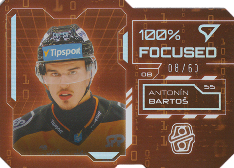 Bartoš Antonín 25-26 Tipsport Liga 100% Focused Rainbow Silver #FS-01
