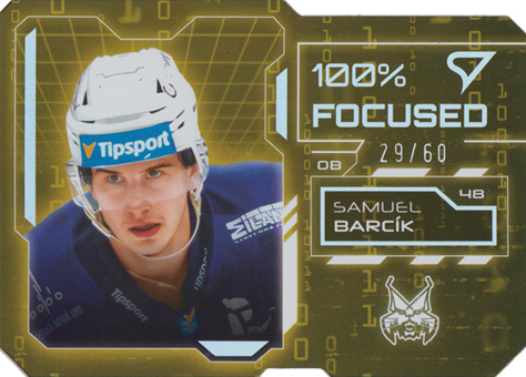 Barcík Samuel 25-26 Tipsport Liga 100% Focused Rainbow Silver #FS-09
