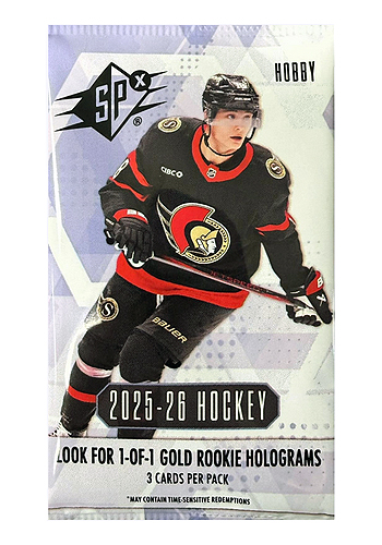 2025-26 Upper Deck SPx Hockey Hobby balíček
