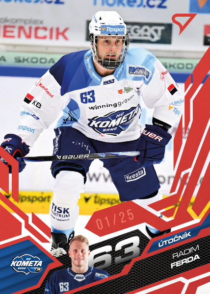 Ferda Radim 25-26 Tipsport Extraliga Red #9