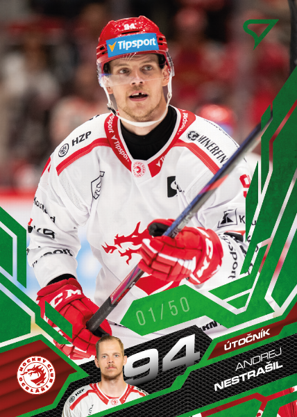 Nestrašil Andrej 25-26 Tipsport Extraliga Green #141