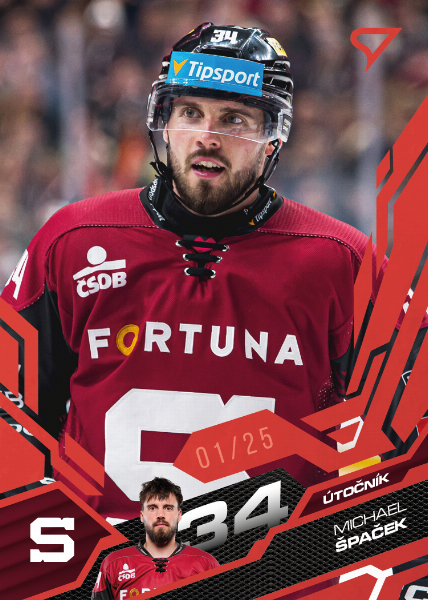 Špaček Michael 25-26 Tipsport Extraliga Red #54