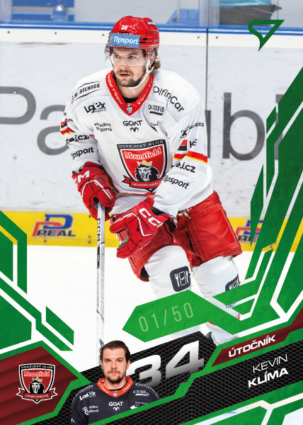 Klíma Kevin 25-26 Tipsport Extraliga Green #64