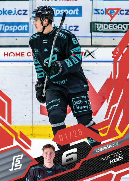 Kočí Matteo 25-26 Tipsport Extraliga Red #77