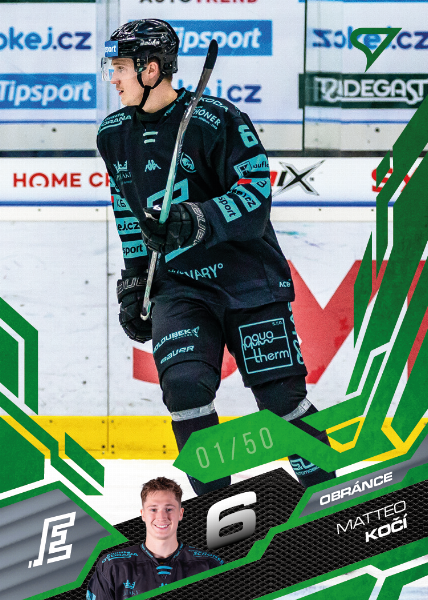 Kočí Matteo 25-26 Tipsport Extraliga Green #77