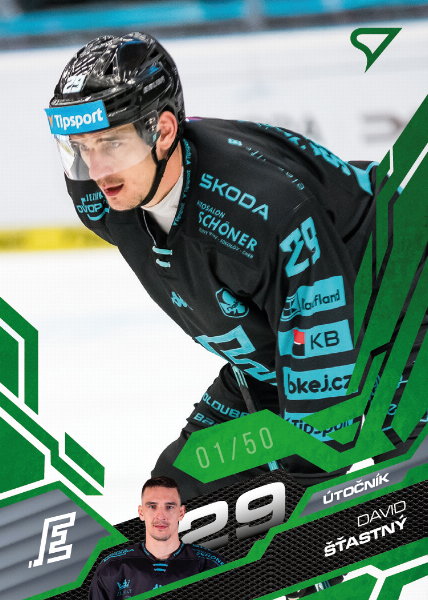 Šťastný David 25-26 Tipsport Extraliga Green #90