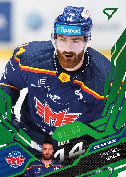 Vála Ondřej 25-26 Tipsport Extraliga Green #98