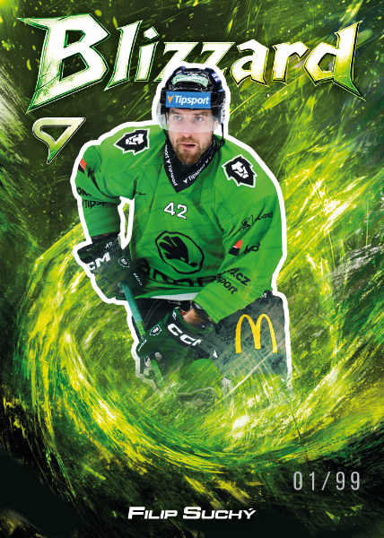 Suchý Filip 25-26 Tipsport Extraliga Blizzard Green #BL-23
