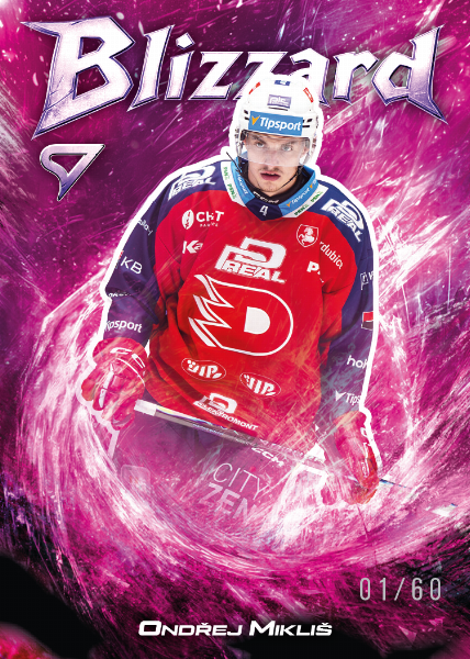 Mikliš Ondřej 25-26 Tipsport Extraliga Blizzard Pink #BL-05
