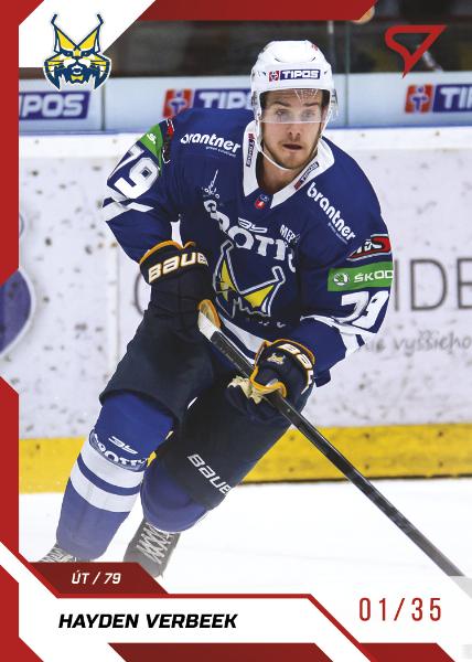 Verbeek Hayden 22-23 Tipos Extraliga Red #162
