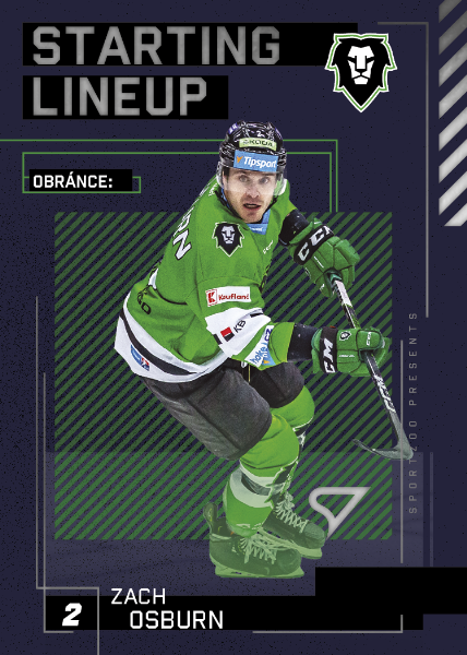 Osburn Zach 23-24 Tipsport Extraliga Starting Lineup #SL-56