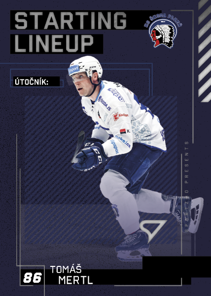 Mertl Tomáš 23-24 Tipsport Extraliga Starting Lineup #SL-71