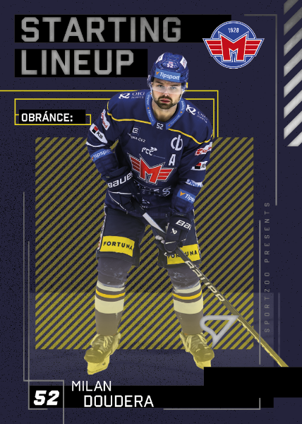 Doudera Milan 23-24 Tipsport Extraliga Starting Lineup #SL-74