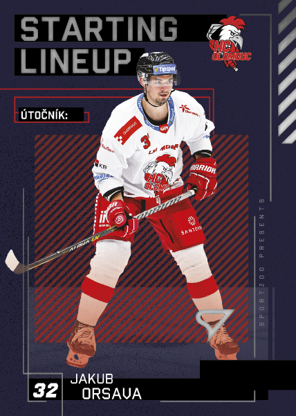 Orsava Jakub 23-24 Tipsport Extraliga Starting Lineup #SL-48