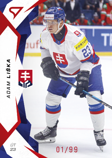 Liška Adam 2025 Hokejové Slovensko Red #47