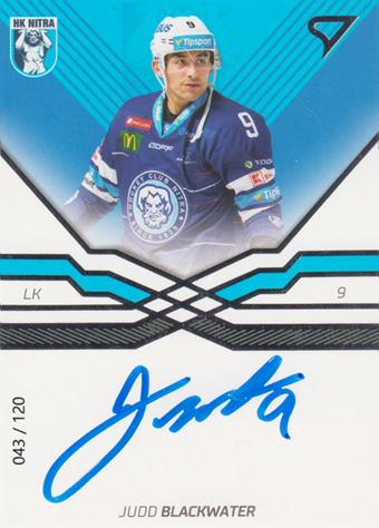 Blackwater Judd 18-19 Tipsport Liga Autograph #8