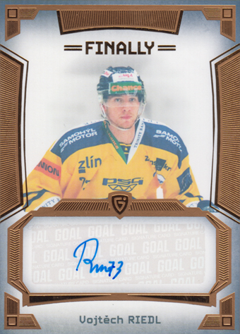Riedl Vojtěch 23-24 GOAL Cards Finally Autograph Gold #A-13