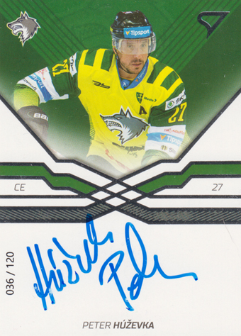 Húževka Peter 18-19 Tipsport Liga Autograph #16