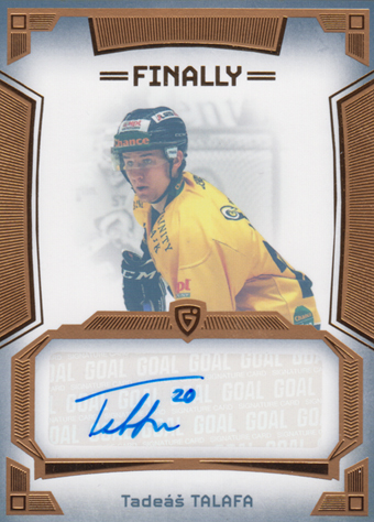 Talafa Tadeáš 23-24 GOAL Cards Finally Autograph Gold #A-18