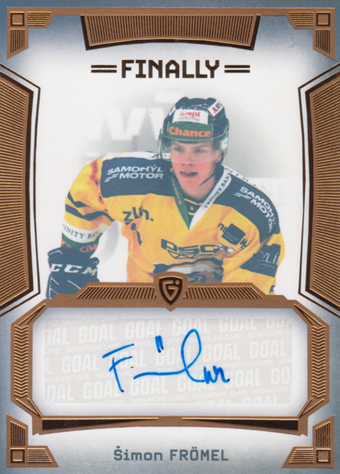 Frömel Šimon 23-24 GOAL Cards Finally Autograph Gold #A-19
