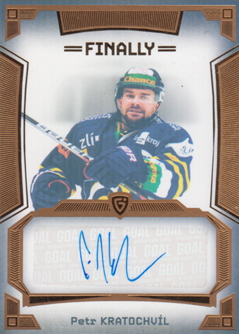 Kratochvíl Petr 23-24 GOAL Cards Finally Autograph Gold #A-20