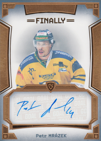 Mrázek Petr 23-24 GOAL Cards Finally Autograph Gold #A-21