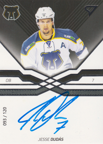 Dudás Jesse 18-19 Tipsport Liga Autograph #25