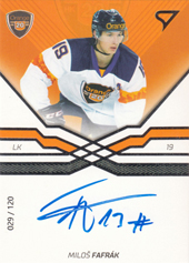 Fafrák Miloš 18-19 Tipsport Liga Autograph #27