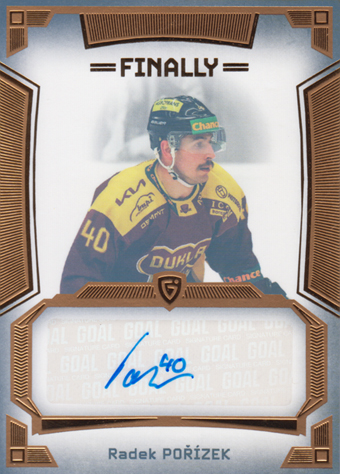 Pořízek Radek 23-24 GOAL Cards Finally Autograph Gold #A-46