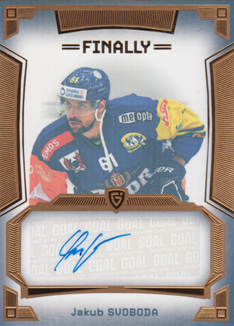 Svoboda Jakub 23-24 GOAL Cards Finally Autograph Gold #A-50