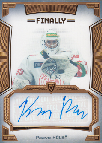 Hölsä Paavo 23-24 GOAL Cards Finally Autograph Gold #A-56