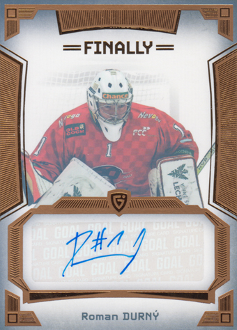 Durný Roman 23-24 GOAL Cards Finally Autograph Gold #A-66