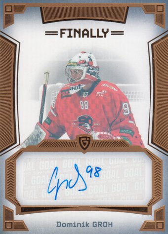 Groh Dominik 23-24 GOAL Cards Finally Autograph Gold #A-67