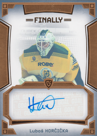 Horčička Luboš 23-24 GOAL Cards Finally Autograph Gold #A-71