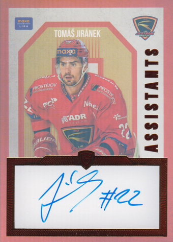 Jiránek Tomáš 24-25 GOAL Cards Maxa liga Assistants Auto #AS-04