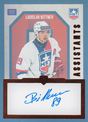 Bittner Ladislav 24-25 GOAL Cards Maxa liga Assistants Auto #AS-06