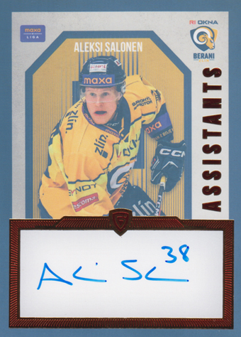 Salonen Aleksi 24-25 GOAL Cards Maxa liga Assistants Auto #AS-07