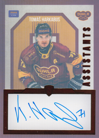 Harkabus Tomáš 24-25 GOAL Cards Maxa liga Assistants Auto #AS-10
