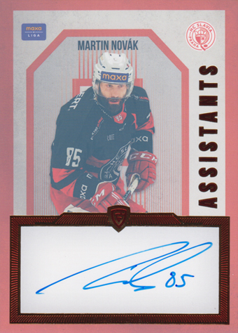 Novák Martin 24-25 GOAL Cards Maxa liga Assistants Auto #AS-11