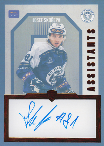 Skořepa Josef 24-25 GOAL Cards Maxa liga Assistants Auto #AS-14