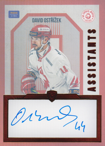 Ostřížek David 24-25 GOAL Cards Maxa liga Assistants Auto #AS-15