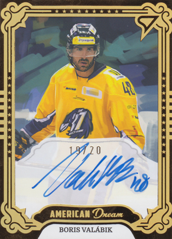 Valábik Boris 23-24 Tipos Extraliga American Dream Auto #ADS-BV
