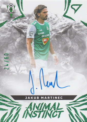 Martinec Jakub 24-25 Chance Liga Animal Instinct Green Auto #AIS-JM