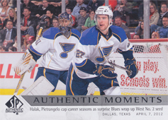 Halák Pietrangelo 12-13 SP Authentic Authentic Moments #190