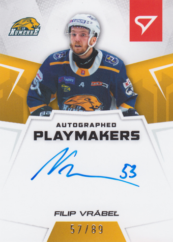 Vrábeľ Filip 24-25 Slovenská hokejová liga Autographed Playmakers #AP-FV