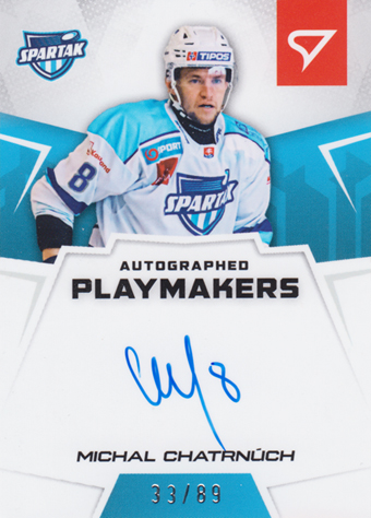 Chatrnúch Michal 24-25 Slovenská hokejová liga Autographed Playmakers #AP-MC