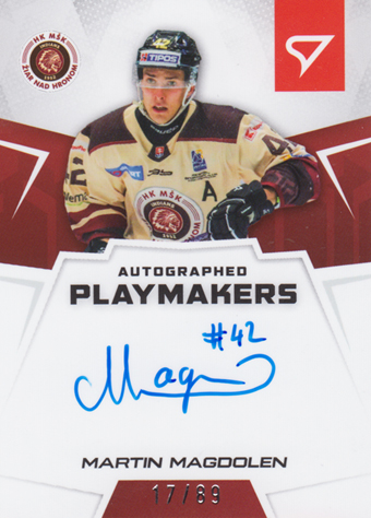 Magdolen Martin 24-25 Slovenská hokejová liga Autographed Playmakers #AP-MM