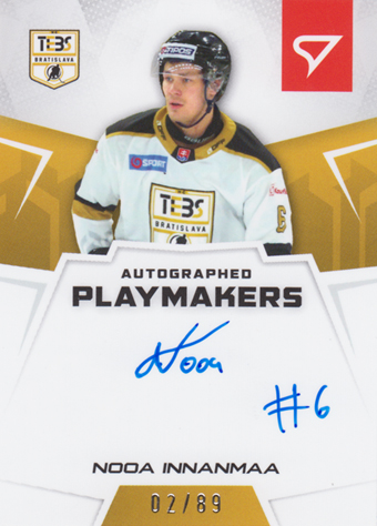 Innanmaa Nooa 24-25 Slovenská hokejová liga Autographed Playmakers #AP-NI